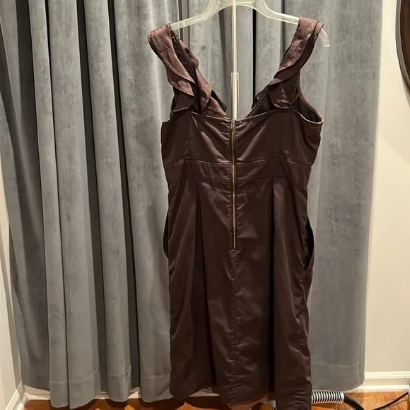 Moulinette Soeurs Brown dress with ruffles. - Picture 4 of 6